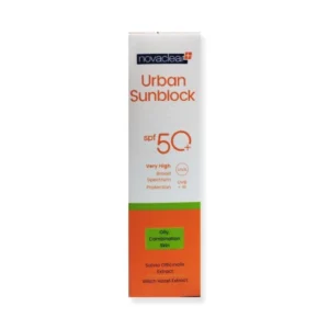واقي الشمس للبشرة الدهنية SPF50+ من نوفاكلير Novaclear Urban Sunblock Face Cream SPF 50+ for Oily Skin 40 ml