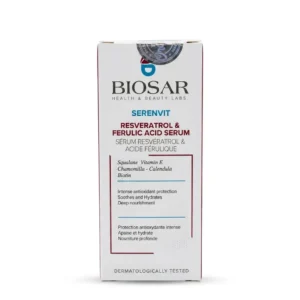 سيروم الريسفيراترول وحمض الفيروليك المضاد للأكسدة من بيوسار (BIOSAR Serenvit Resveratrol + Ferulic Acid Serum 30 ml)