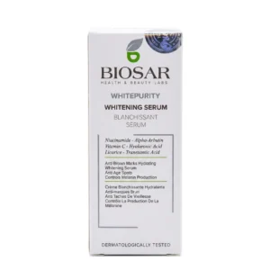 سيروم وايت بيوريتي المفتّح من بيوسار BIOSAR Whitepurity Whitening Serum 30 ml