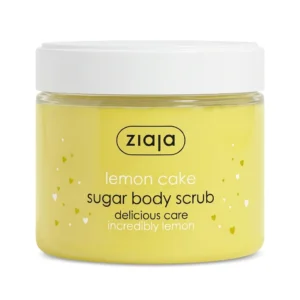سكراب الجسم بالسكر ورائحة كيك الليمون من زياجا (Ziaja Lemon Cake Sugar Body Scrub 300 ml)