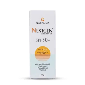 واقي الشمس SPF 50+ من أنكاليما (Ancalima Nextgen Sun Screen Gel SPF 50+ 75g)