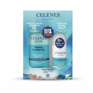 Celenes by Sweden Thermal Skincare Set Thermal Cleansing Foaming Gel & Thermal Gel Facial Cream